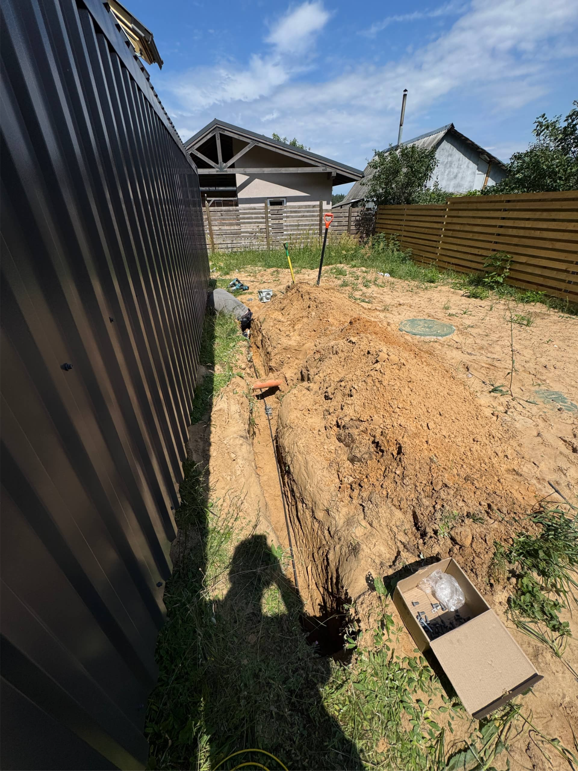 Монтаж контура заземления